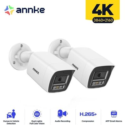 ANNKE 4K Bullet Surveillance Camera - Night Vision, Remote Access ANNKE 4K Bullet Surveillance Camera - Night Vision, Remote Access