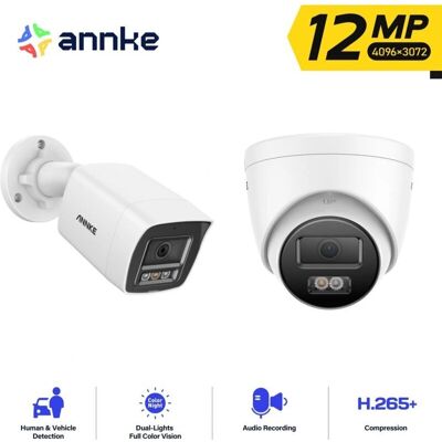 Annke - 12MP Red Bullet - 2.8mm lente - Cámara seguridad Annke - 12MP Red Bullet - 2.8mm lente - Cámara seguridad