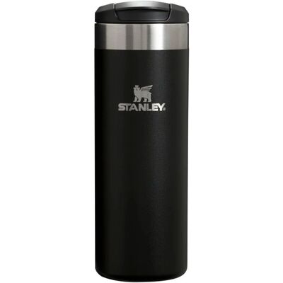 Mug de voyage Stanley - Noir - 0,47L - Isolé sous vide - Publicité Mug de voyage Stanley - Noir - 0,47L - Isolé sous vide - Publicité