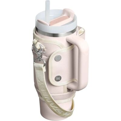 Stanley All-Day Quencher Carry-All Wykonane z Recylkowanego Poliestru Różowe - Pokrowiec na Termos Stanley All-Day Quencher Carry-All Wykonane z Recylkowanego Poliestru Różowe - Pokrowiec na Termos