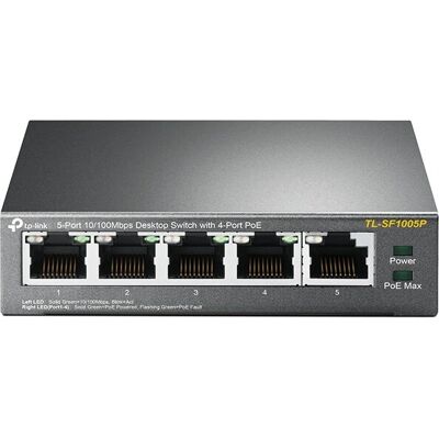 TP-Link - TL-SF1005P - Onbeheerd - 10/100 - Netwerkswitch TP-Link - TL-SF1005P - Onbeheerd - 10/100 - Netwerkswitch