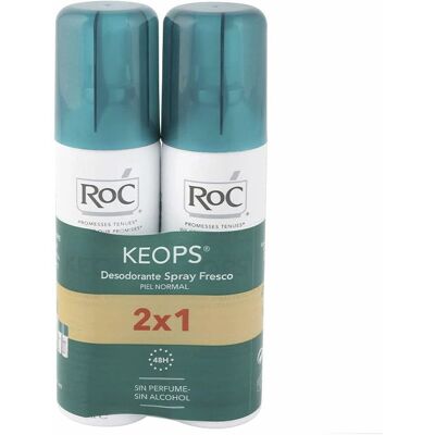 Roc Keops Déodorant en Spray - Frais - Unisexe - Publicité Roc Keops Déodorant en Spray - Frais - Unisexe - Publicité