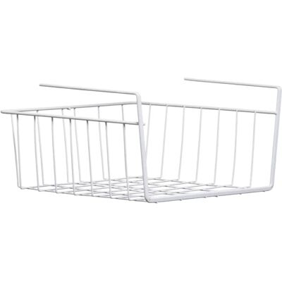Panier de rangement Premier Housewares - Organisateur sous étagère - Blanc Panier de rangement Premier Housewares - Organisateur sous étagère - Blanc