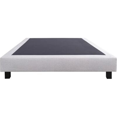 Luxury Literie Prestige Hôtel Litbox capitonné gris - Box Spring Bed - Publicité Luxury Literie Prestige Hôtel Litbox capitonné gris - Box Spring Bed - Publicité