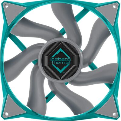 Iceberg Thermal IceGALE Xtra Computergehäuse Ventilator - 14cm, Türkis, 2500 U/min Iceberg Thermal IceGALE Xtra Computergehäuse Ventilator - 14cm, Türkis, 2500 U/min