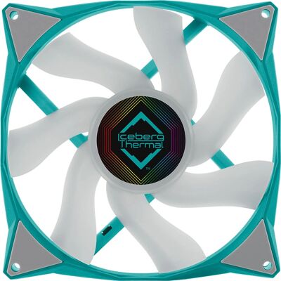 Iceberg Thermal IceGALE ARGB - Ventilateur PC - 14cm, Turquoise Iceberg Thermal IceGALE ARGB - Ventilateur PC - 14cm, Turquoise