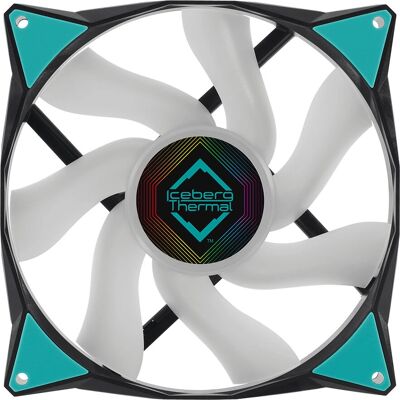Ventilateur de boîtier pc Iceberg Thermal IceGALE ARGB - 14cm Noir Ventilateur de boîtier pc Iceberg Thermal IceGALE ARGB - 14cm Noir