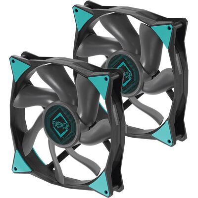 Ventilateur compact IceGALE de Iceberg Thermal - 14cm Noir - Publicité Ventilateur compact IceGALE de Iceberg Thermal - 14cm Noir - Publicité