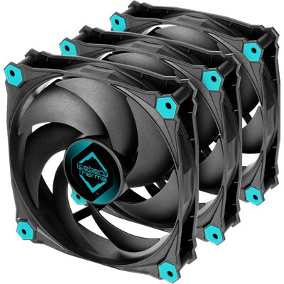 Ventilateur silencieux Iceberg Thermal IceGALE - 120mm, Noir, lot de 3 - Publicité Ventilateur silencieux Iceberg Thermal IceGALE - 120mm, Noir, lot de 3 - Publicité