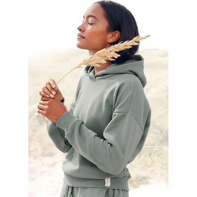 LASCANA Hoodie - Basic Kapuzensweatshirt aus Bio-Baumwolle Damen LASCANA Hoodie - Basic Kapuzensweatshirt aus Bio-Baumwolle Damen