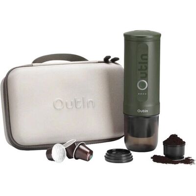 Machine à Espresso Portable Outin Nano 7500mAh (Vert) + Housse de Protection Machine à Espresso Portable Outin Nano 7500mAh (Vert) + Housse de Protection