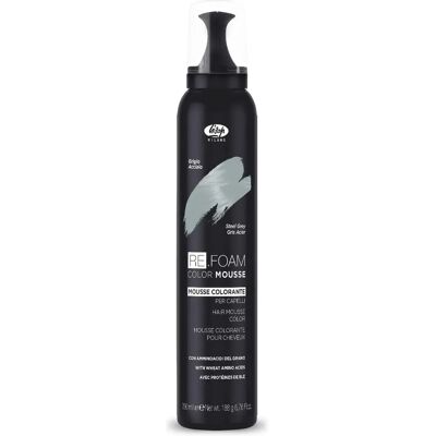 Lisap Re Foam Kleur Mousse - Grijs Staal 200ml Lisap Re Foam Kleur Mousse - Grijs Staal 200ml
