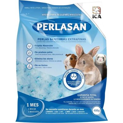 ICA Litière pour Rongeurs - Perlasan 400g - Contrôle des Odeurs - Non Toxique ICA Litière pour Rongeurs - Perlasan 400g - Contrôle des Odeurs - Non Toxique