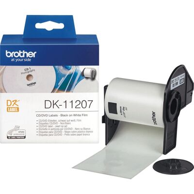 Brother DK-11207 Black on White Label Tape - Label Tape Brother DK-11207 Black on White Label Tape - Label Tape