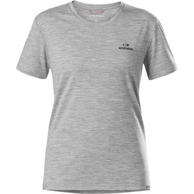 EIDER T-shirt technique en laine mérinos Heather Grey - Femme - Publicité EIDER T-shirt technique en laine mérinos Heather Grey - Femme - Publicité