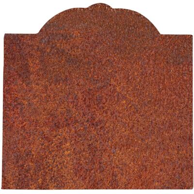 Biscottini - Piastra in ferro per camino con stemma - Decorazione parete - 47x46cm Biscottini - Piastra in ferro per camino con stemma - Decorazione parete - 47x46cm