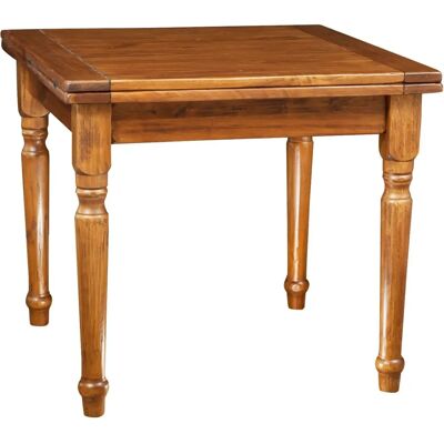 BISCOTTINI - Italienischer rechteckiger ausziehbarer Holztisch - 90x90cm BISCOTTINI - Italienischer rechteckiger ausziehbarer Holztisch - 90x90cm