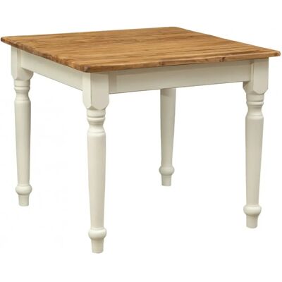BISCOTTINI - Table en bois massif 90x90cm - Intérieur & Extérieur - Publicité BISCOTTINI - Table en bois massif 90x90cm - Intérieur & Extérieur - Publicité
