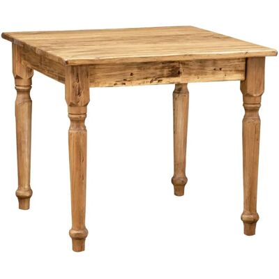 BISCOTTINI - Table carrée en bois massif de tille 90x90 cm - Cuisine & Salle à manger, Intérieur & Extérieur - Publicité BISCOTTINI - Table carrée en bois massif de tille 90x90 cm - Cuisine & Salle à manger, Intérieur & Extérieur - Publicité