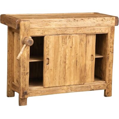 BISCOTTINI - Massiver Lindenholztisch - 116x90x63 cm - Made in Italy BISCOTTINI - Massiver Lindenholztisch - 116x90x63 cm - Made in Italy