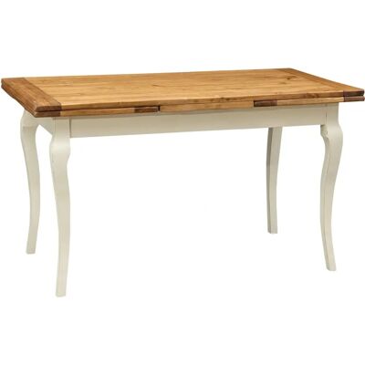 Biscottini - L140xpr80xh80 - Table à Manger Extensible en Bois Massif de Tille - Publicité Biscottini - L140xpr80xh80 - Table à Manger Extensible en Bois Massif de Tille - Publicité