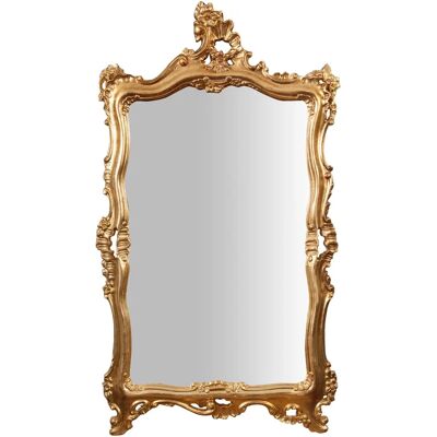 Biscottini Eleganckie Barokowe Lustro na Ścianę - 66x7x118 cm Biscottini Eleganckie Barokowe Lustro na Ścianę - 66x7x118 cm