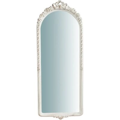 Specchio da parete BISCOTTINI con finitura bianco antico - Decorazione bagno e camera da letto Specchio da parete BISCOTTINI con finitura bianco antico - Decorazione bagno e camera da letto