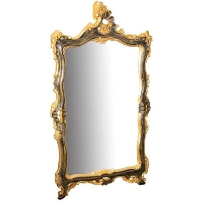 BISCOTTINI - Specchio da parete vintage con cornice lavorata - 118x66 cm BISCOTTINI - Specchio da parete vintage con cornice lavorata - 118x66 cm