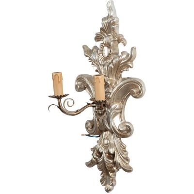 BISCOTTINI Vintage Wall Lamp - Wall Light from Wood and Iron BISCOTTINI Vintage Wall Lamp - Wall Light from Wood and Iron