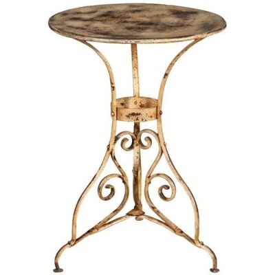BISCOTTINI Garden Table - Forged Iron Vintage Finish - 56x77x56cm BISCOTTINI Garden Table - Forged Iron Vintage Finish - 56x77x56cm