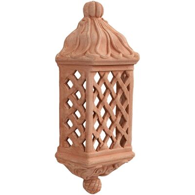 BISCOTTINI Lanterna da esterno in argilla toscana fatta a mano 49x21x11cm - Per giardino BISCOTTINI Lanterna da esterno in argilla toscana fatta a mano 49x21x11cm - Per giardino