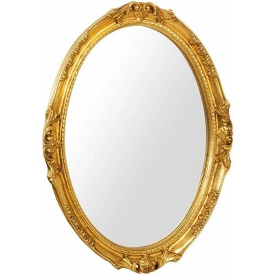 BISCOTTINI - Vintage Gold Leaf Wall Mirror 82x62cm - Wall Mirror BISCOTTINI - Vintage Gold Leaf Wall Mirror 82x62cm - Wall Mirror