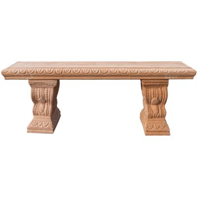 BISCOTTINI - Banco de arcilla toscana hecho a mano - Decoración rústica BISCOTTINI - Banco de arcilla toscana hecho a mano - Decoración rústica