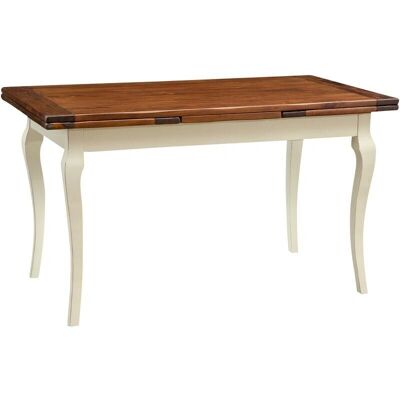 Biscottini Mesa de comedor de tilo extensible - Rectángulo 140x80cm - Artesanía italiana Biscottini Mesa de comedor de tilo extensible - Rectángulo 140x80cm - Artesanía italiana