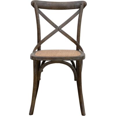 Biscottini - Cross - Azul - Madera y ratán - Silla Biscottini - Cross - Azul - Madera y ratán - Silla