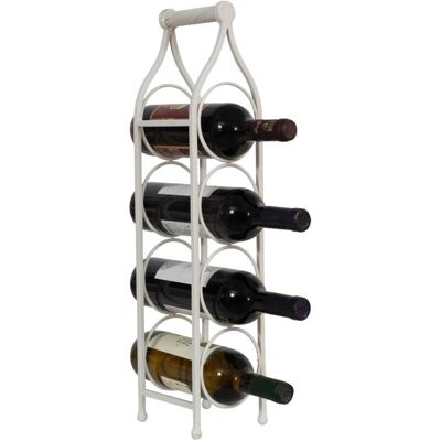 BISCOTTINI - Porta bottiglie vino in ferro - Altura 58 cm - Capacidad 4 botellas - Wine bottle rack BISCOTTINI - Porta bottiglie vino in ferro - Altura 58 cm - Capacidad 4 botellas - Wine bottle rack