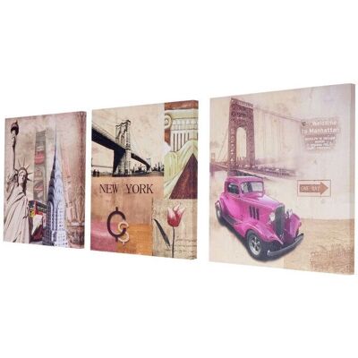 DECOSHOP26 - DEC04049 - New York - 3-panel - Canvas wall art DECOSHOP26 - DEC04049 - New York - 3-panel - Canvas wall art