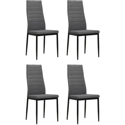 Décoshop26 Sillas de comedor modernas gris claro - Sillas de comedor Décoshop26 Sillas de comedor modernas gris claro - Sillas de comedor