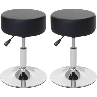 DECOSHOP26 - 040005218 - noir - PVC - tabourets de bar - Publicité DECOSHOP26 - 040005218 - noir - PVC - tabourets de bar - Publicité