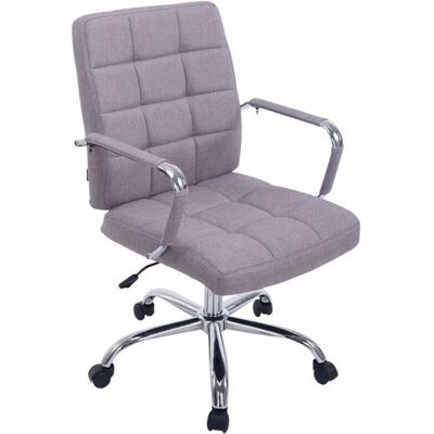 HelloShop26 Silla Oficina Gris Regulable - Muebles de Oficina HelloShop26 Silla Oficina Gris Regulable - Muebles de Oficina