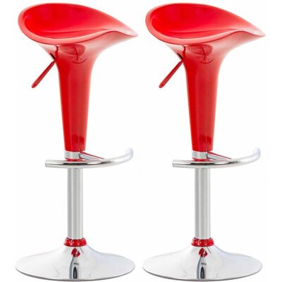 DECOSHOP26 - TDB10030 - Rojo - 60-81 cm - Taburete de bar DECOSHOP26 - TDB10030 - Rojo - 60-81 cm - Taburete de bar