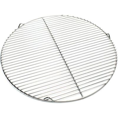 HelloShop26 - Parrilla redonda de acero inoxidable 55cm - Para carbón, gas y giratoria HelloShop26 - Parrilla redonda de acero inoxidable 55cm - Para carbón, gas y giratoria