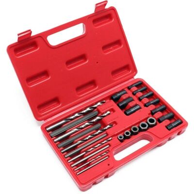 HelloShop26 - 25 piezas - Extractor de tornillos - Industrial - Juego extractores HelloShop26 - 25 piezas - Extractor de tornillos - Industrial - Juego extractores