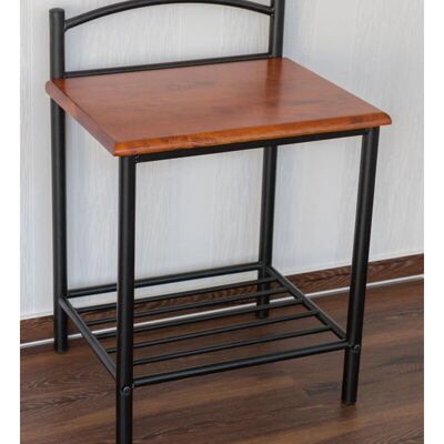 Décoshop26 - MOC06005 - Negro - 64x45x35 - Mesita de noche Décoshop26 - MOC06005 - Negro - 64x45x35 - Mesita de noche