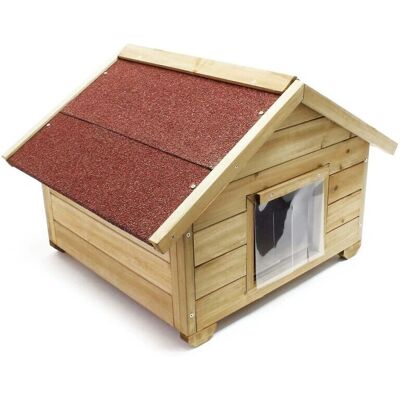 HELLOSHOP26 - Cat House 68x56x45 - Casa exterior para gatos HELLOSHOP26 - Cat House 68x56x45 - Casa exterior para gatos