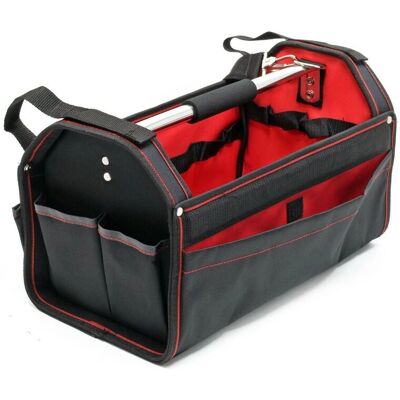 Helloshop26 - Bolsa de herramientas - Gran capacidad, múltiples bolsillos, fondo reforzado Helloshop26 - Bolsa de herramientas - Gran capacidad, múltiples bolsillos, fondo reforzado
