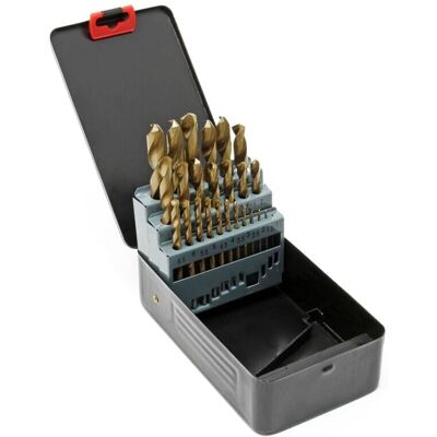 Helloshop26 Juego de 25 brocas metal 1-13mm Helloshop26 Juego de 25 brocas metal 1-13mm