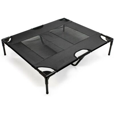 Helloshop26 Cama para mascotas - 92cm Oxford negro - Hasta 25kg Helloshop26 Cama para mascotas - 92cm Oxford negro - Hasta 25kg