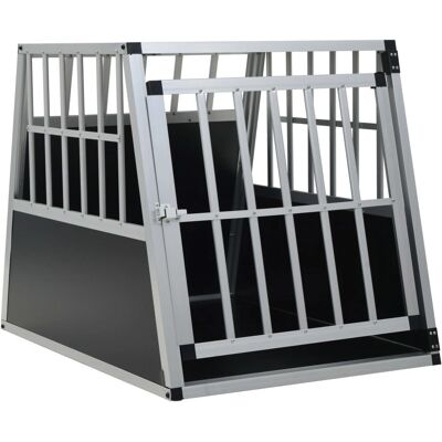 Helloshop26 - Jaula para perros con puerta 65x91x69.5cm negra Helloshop26 - Jaula para perros con puerta 65x91x69.5cm negra