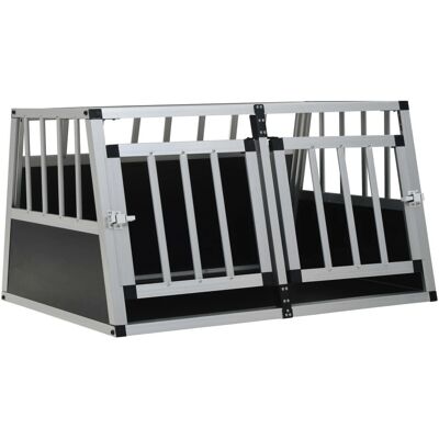 Helloshop26 - Gabbia per cani 89x69x50cm nero Helloshop26 - Gabbia per cani 89x69x50cm nero